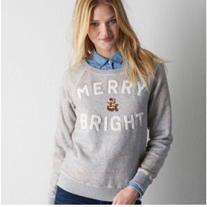 Merry & Bright sweatshirt Size S